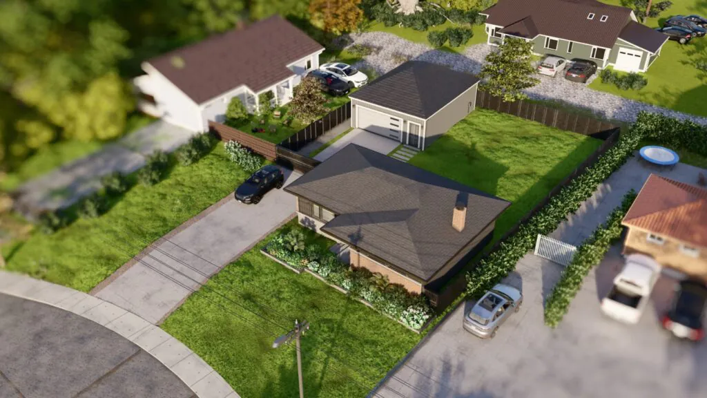 3D Aerial View Rendering